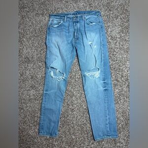 Stylish Light Blue Relaxed Men's Jeans